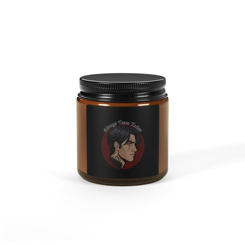 "Always Team Xaden" - Fourth Wing inspired Xaden Riorsan Design - Amber Jar Soy Candle — Scented Candle