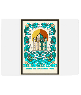 The Azure Reach: Court of Tides & Sun Glass Altar (Chopping Board)